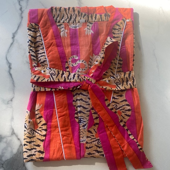 NWOT Handmade hand block print cotton robe various sized - Picture 1 of 1